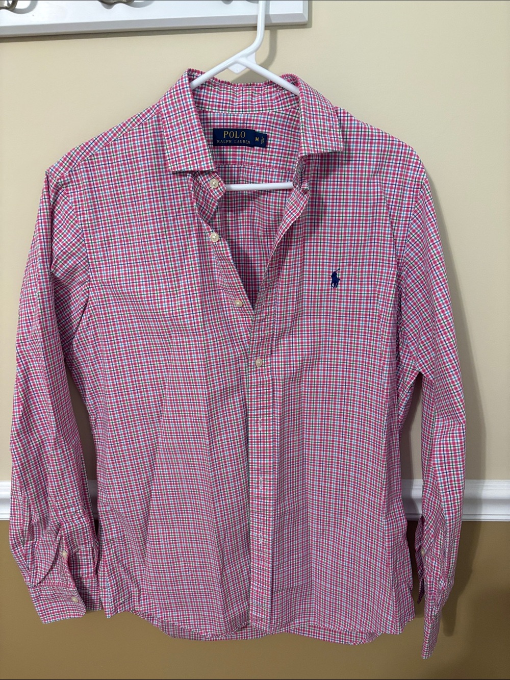 Polo by Ralph Lauren Red & White Check Button-Down Shirt